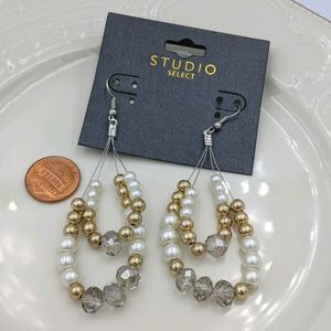 ✨3 for 25✨Studio Select Crystal Pearl Earring NWT